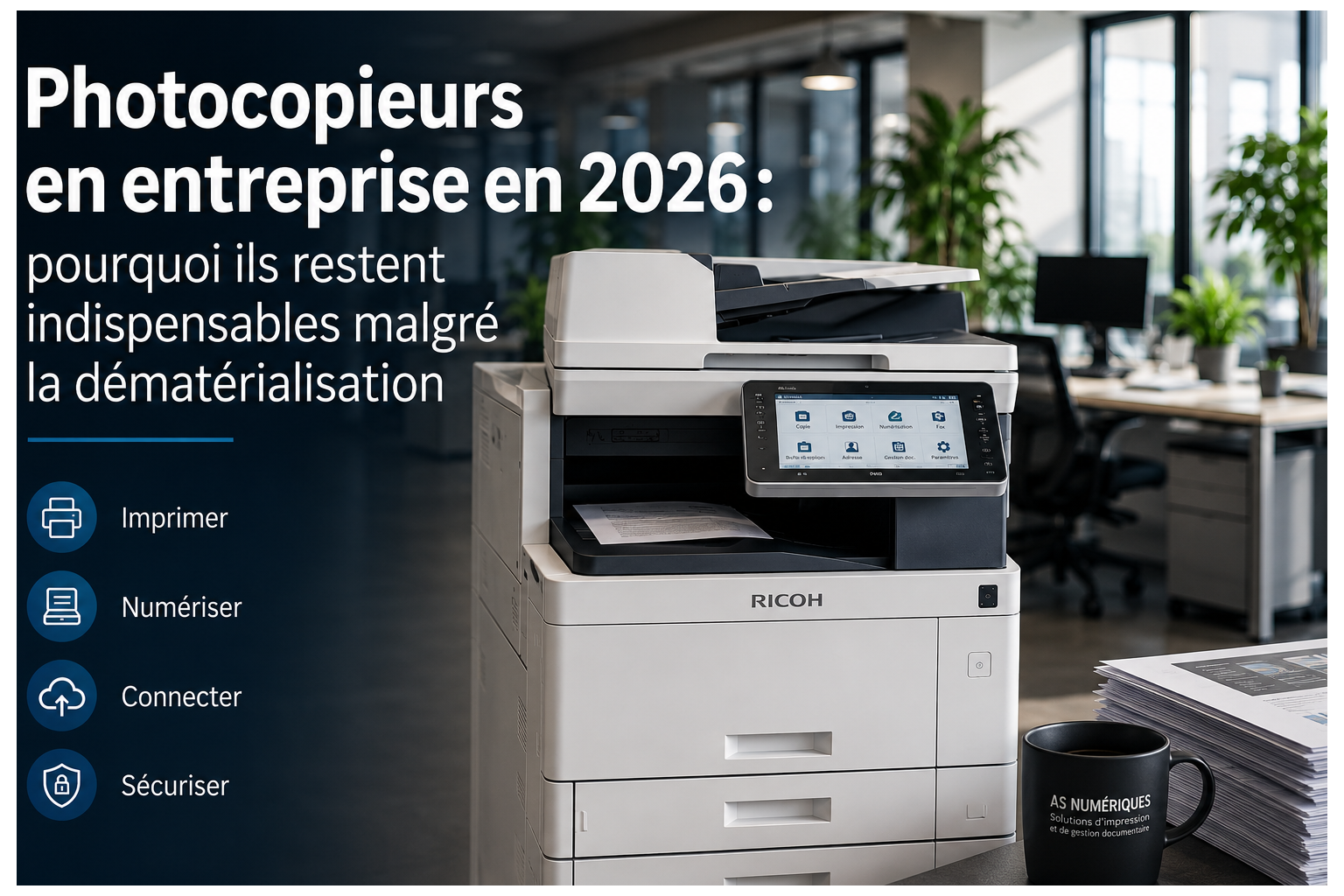Photocopieurs en entreprise en 2026 : pourquoi ils restent indispensables malgré la dématérialisation